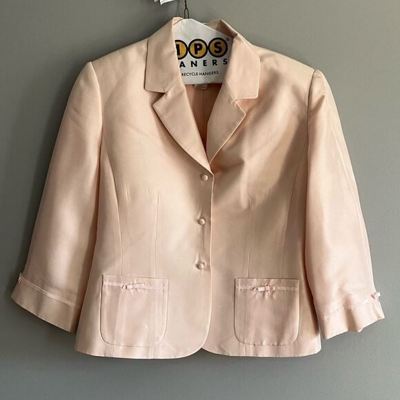 Tahari Silk Blazer with Bow Details - Picture 1 of 5